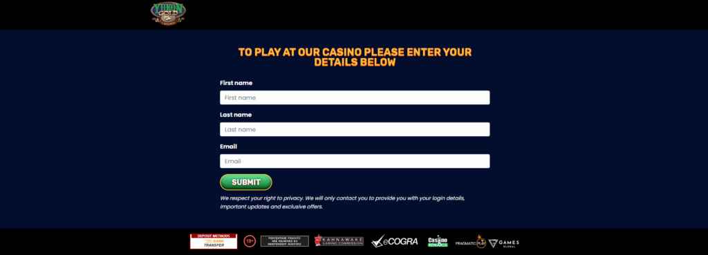 Yukon Gold sign up 