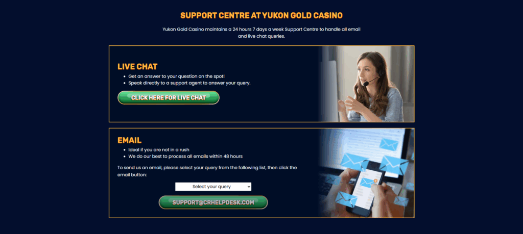 Yukon Gold Kasino Anmeldung
